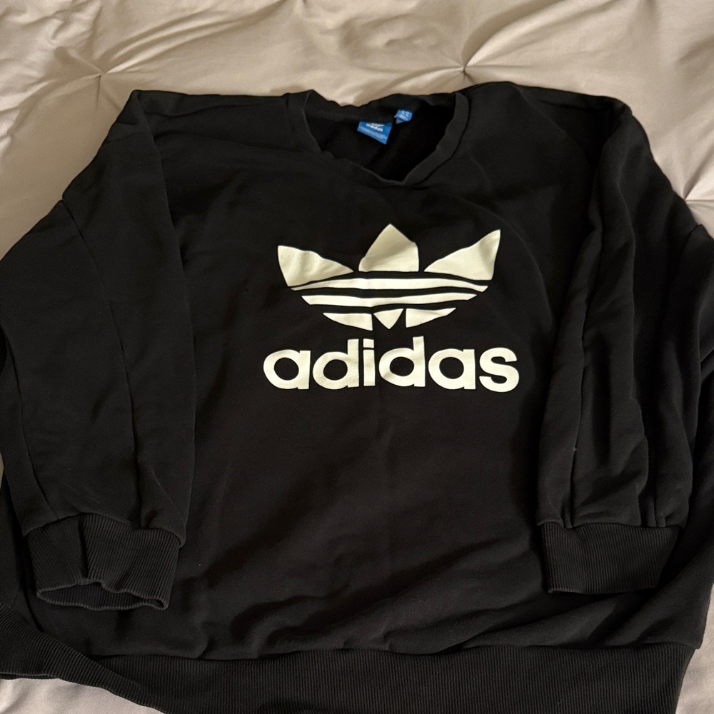 Adidas Black Apparel with Blue Label